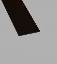PVC BLACK Flat Bar Strips - Various Sizes