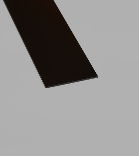 Pvc black flat - black, bar