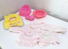 BABY BORN clothes accessories for doll potty jacket bottle towel