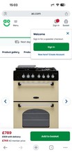Rangemaster CLA60DFFCR/C Free Standing Dual Fuel Cooker with Gas Hob 60cm Cream