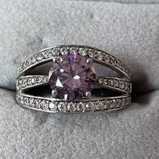 QVC Diamonique Amethyst Colour