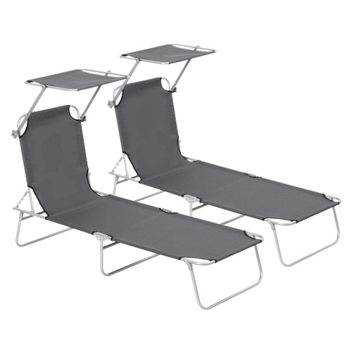 Canopy lounger foldable - lounger:,