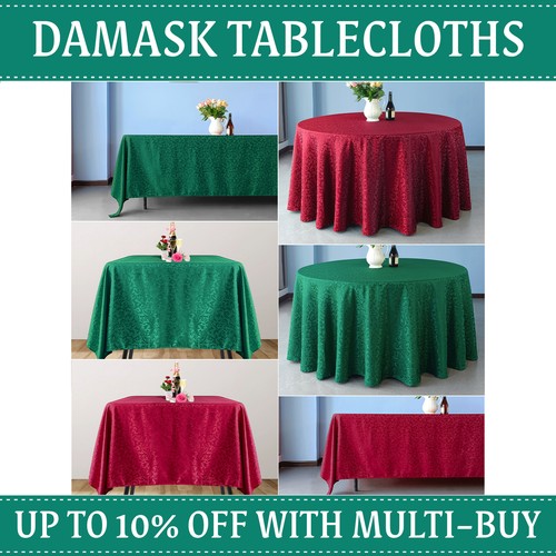 Damask tablecloth covers - damask,