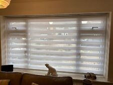 Day/Night Blind in white (custom - fixed width/drop)