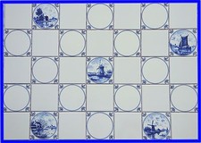 1 sqm (m²) tiles, tiles Delft
