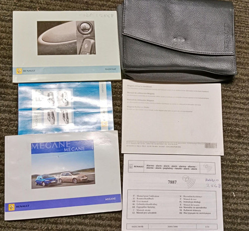 Renault megane owners manual - renault,
