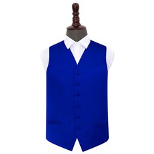 Mens Waistcoat Satin Plain
