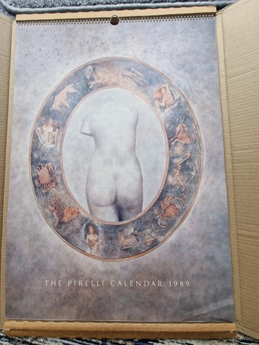 1989 pirelli calendar - pirelli, box