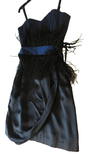 Coast black blue silk - black, &