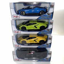 4-Pack Lamborghini & Bugatti Supercar Set Maisto 1:18 Diecast Model Cars New