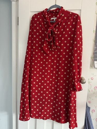 Bennett silk red polka dot - red,
