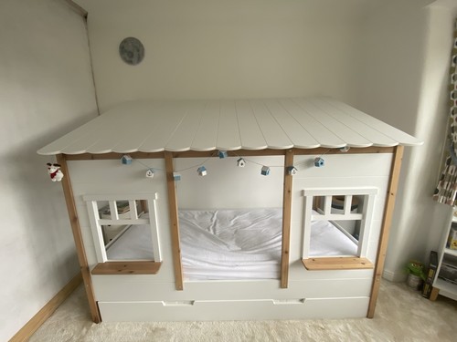 Kids house bed - bed, underbed