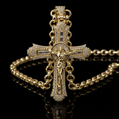 Jesus cross pendant necklace - cross,