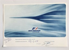 Air France ‘Concorde’ Flight Certificates (Captain Caillat Signed / Unsigned)