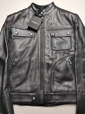 BELSTAFF PURE MOTORCYCLE Mens Size L Leather Jacket (BNWT) Black 2013 Season