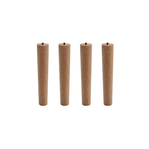 4pc wooden table - wooden, tapered