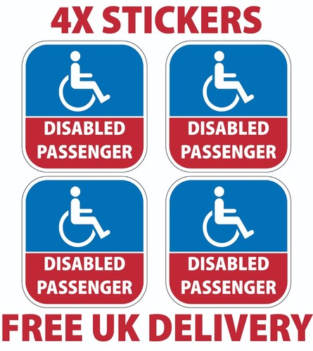 Disabled blue badge - x,