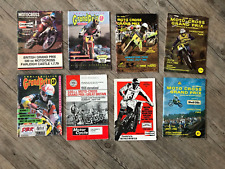 Motor cycle racing programmes x 8 Moto cross / scramble British Grand Prixs