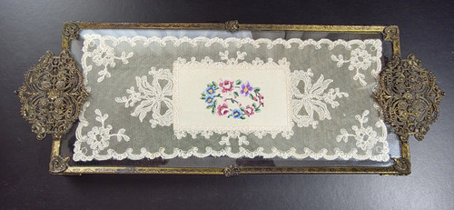 Vtg filigree brass lace - filigree,