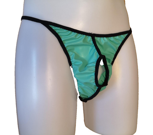 Latex jock rubber - open, crotch