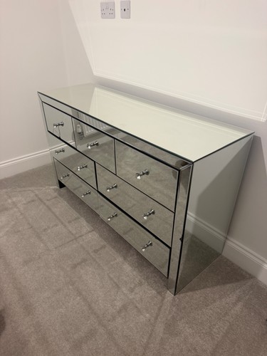 Mirrored chest drawers - chest,