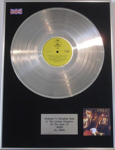 Abba platinum disc lp - platinum,