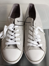 Size 7 Fiore Grey Canvas Pumps