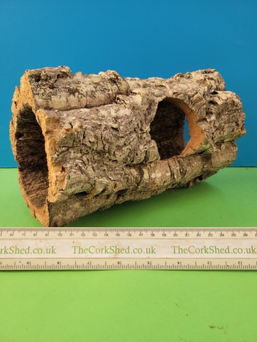 Cork bark hamster tube nest - hamster,