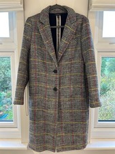 topshop coat size 10, grey pink