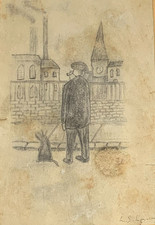 L S Lowry  Charcoal / Pencil