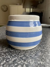 Vintage Staffordshire Chef Ware Blue & White Sugar Bowl Excellent Condition