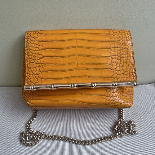 Zara mustard yellow moc - moc, croc