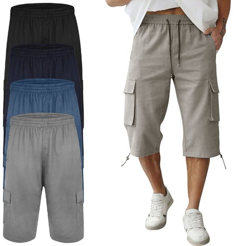 Mens cargo shorts - 3/4,