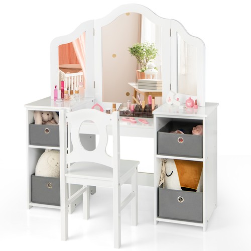 Kids vanity table and chair - kids,