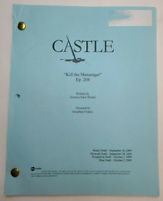 CASTLE / 2009 TV Script, Nathan Fillion & Stana Katic "Kill the Messenger"