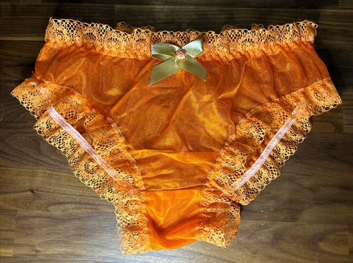 Sissy orange chiffon - orange, frilly