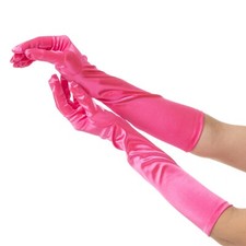 Pink Long Gloves 1920s Opera