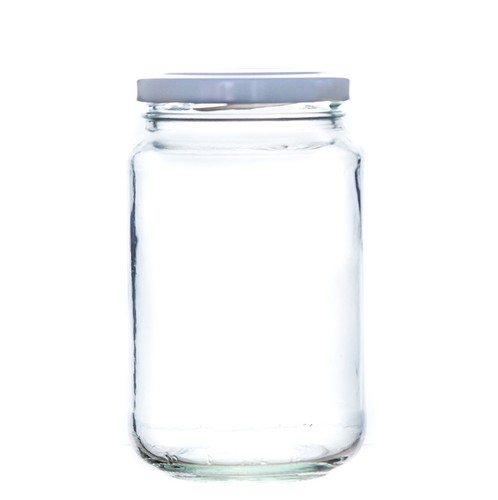 1lb glass jam - jars, lids