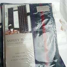 Stripe Grey Curtains Eyelet