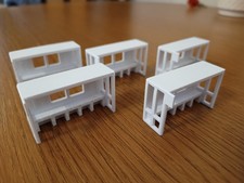 OO / HO Gauge Bus stop . 1:76 Scale for Model Railway, pack of 5