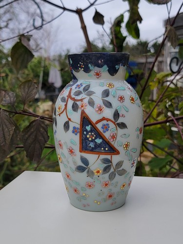 Victorian enamelled opaline - victorian,