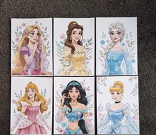 6x A4 Disney Princess Floral