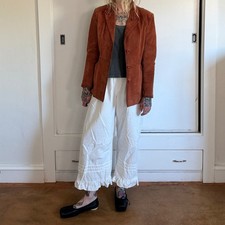Vintage 1970s Rust Brown Suede