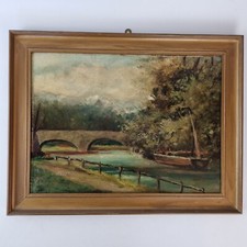 Vintage Oil On Board Study