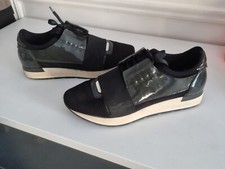 Balenciaga Race Runner Black/Green Trainers Sneakers Size UK 6 - EU 40 Authentic