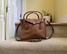 Michael Kors Brown Tan Pebbled Leather Crossbody Bag In VGC