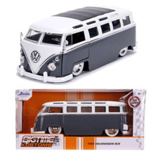 Jada Toys 99057 1962 Volkswagen VW Bus Grey and White 1:24 Scale