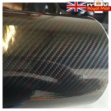 7D Black CARBON FIBRE VINYL 1520MM(60inch) x 300MM(12in) WRAP FILM STICKER