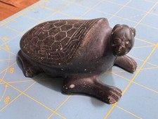 Antique Hand Carved Soapstone Dragon Turtle Statute, Weighs 224 Grams