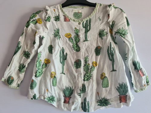 Girls next cactus print blouse - print,